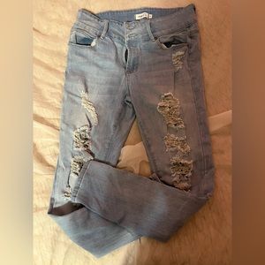 Rue 21 torn blue jeans